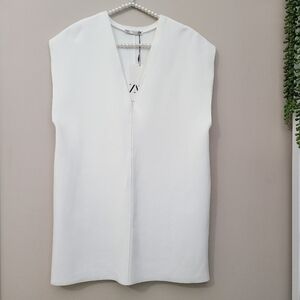 New Zara Scuba Effect Tunic Top